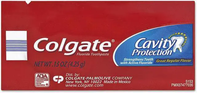 Main image of Colgate 50130 Cavity Protection Toothpaste, Regular Flavor, 0.15 Oz Tube, 1000/Carton