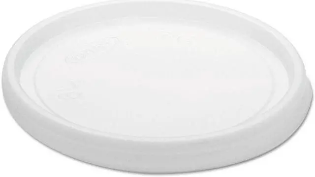 Main image of Dart Non-Vented Cup Lids f/6 oz Cups 2 3-1/2 4 oz Food Containers Plastic Trans.