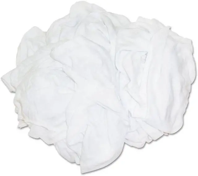 Main image of Hospital Specialty Bleached White T-Shirt Rags Multi-Fabric 25 lb Polybag