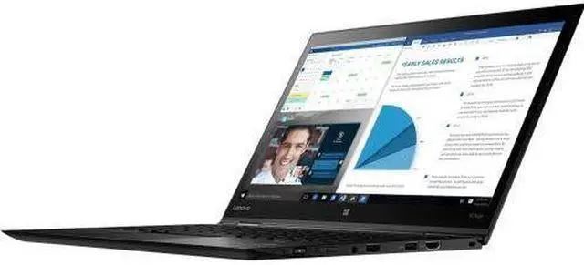 Alt view image 2 of 3 - Lenovo ThinkPad X1 Yoga 20FQ003VUS 14" (In-plane Switching (IPS) Technology) 2 in 1 Ultrabook - Intel Core i7 (6th Gen) i7-6600U Dual-core (2 Core) 2.60 GHz - Business Black