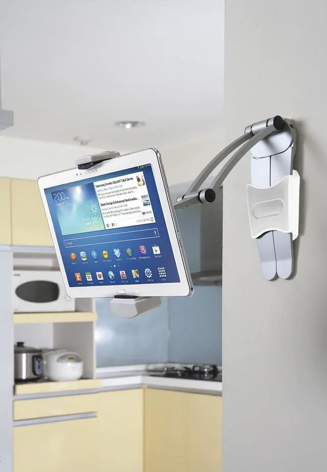 Alt view image 2 of 20 - CTA Digital 2-in-1 Kitchen Mount Stand for 7-13 Inch Tablets / iPad Air/ iPad Pro 12.9 / Surface Pro (PAD-KMS)
