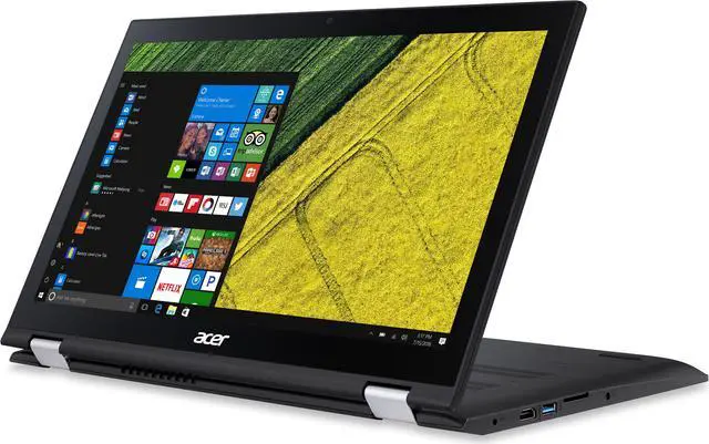 Main image of Acer Spin 3 SP315-51-73UG Intel Core i7 7th Gen 7500U (2.7 GHz) 8 GB Memory 128 GB SSD 15.6" Touchscreen 1920 x 1080 2-in-1 Laptop Windows 10 Home 64-Bit