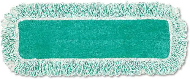Alt view image 2 of 6 - Rubbermaid - RCP Q418 - Dust Pad w/Fringe, Microfiber, 18 Long, Green, 6/Carton