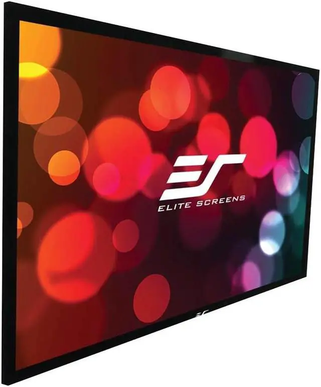 Alt view image 2 of 19 - Elite Screens SableFrame ER100WH2 Fixed Frame Projection Screen - 100" - 16:9 - Wall Mount