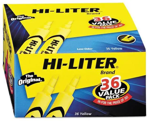 Alt view image 2 of 20 - Desk Style Highlighter Chisel Assorted Colors 24/Pack