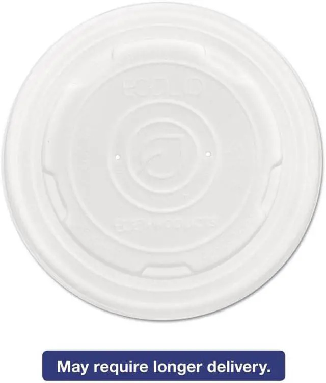 Main image of Eco-Products Lid,Plas,Soup Cups,Wh,500 EPECOLIDSPL