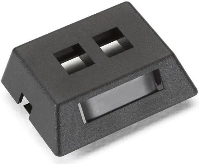 Main image of WALLPLATE MODULAR FURN 2PT BK