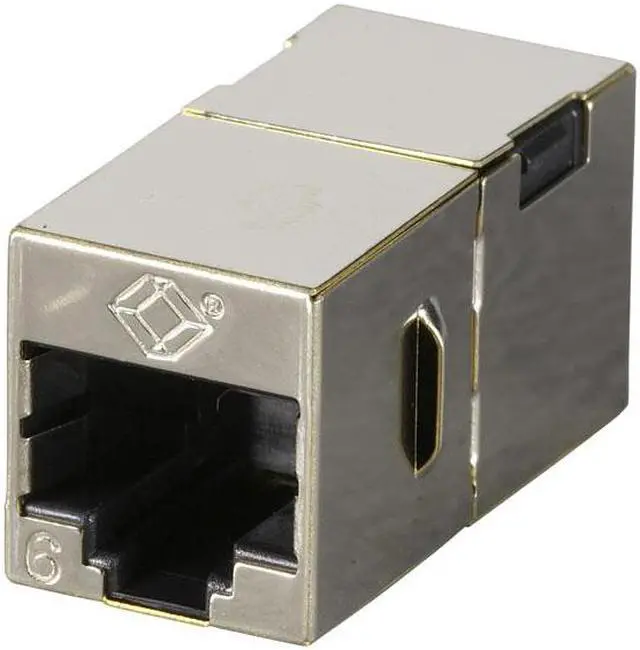 Main image of Black Box FM608-10PAK Cat6 Coupler Shielded Straight- Pin Office Silver 10-Pack
