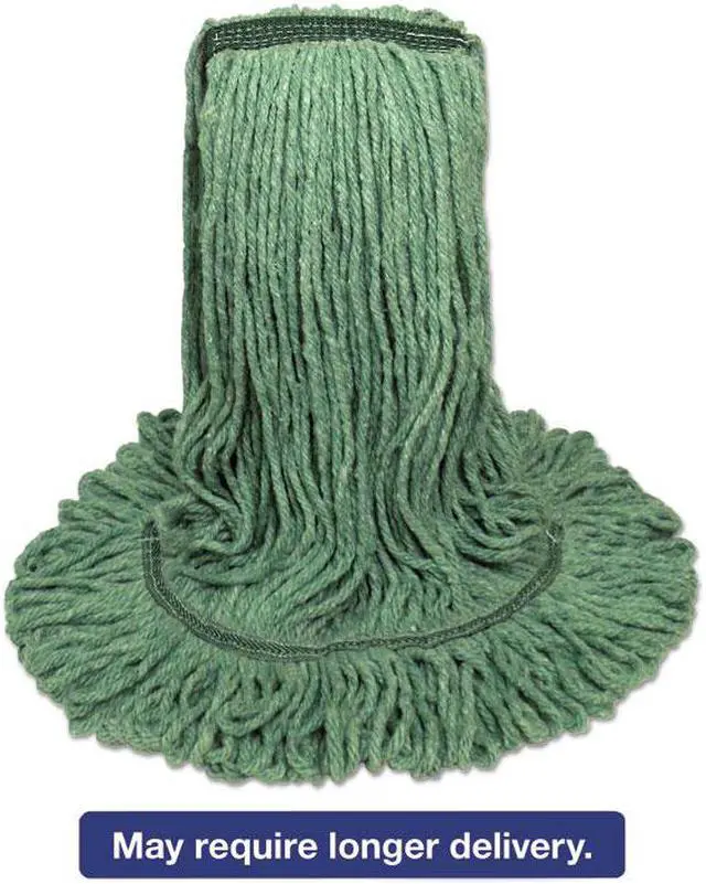 Alt view image 2 of 11 - Boardwalk Mop Head Premium Standard Head Cotton/Rayon Fiber Medium Green 502GNNB