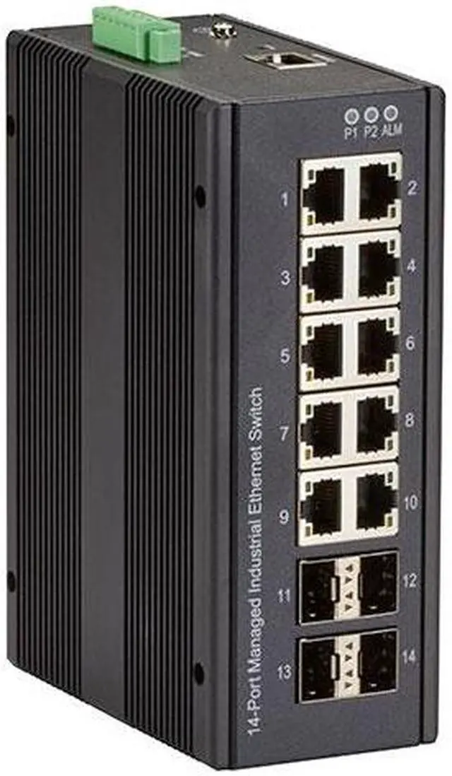 Main image of Black Box LIG1014A 14-Port Industrial Gigabit Ethe Rnet Switch Managed Extreme Temp.