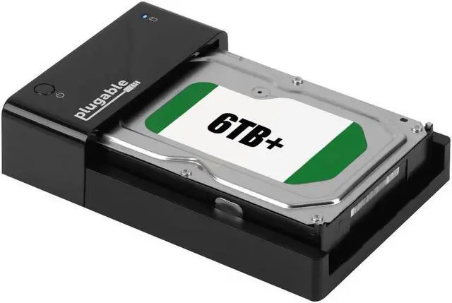 Main image of Plugable SATA Hard Drive Lay-Flat Dock - USB 3.0 to SATA 2.5" and 3.5"