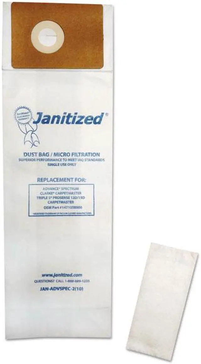 Alt view image 3 of 5 - Advance Spectrum, Clarke Carpetmaster Vacuum Cleaner Bags APCJANADVSPEC21