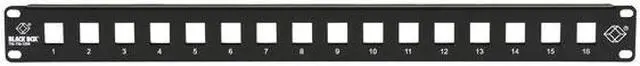 Main image of Black Box GigaStation2 High-Density Multimedia Patch Panel, 16-Port, 1U
