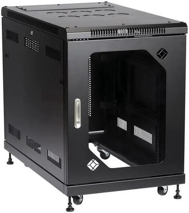 Alt view image 2 of 8 - Black Box RM2410A 15U Server Cabinet 24Inw X 40In D Temp Glass
