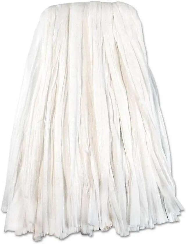 Alt view image 2 of 12 - Boardwalk Nonwoven Cut End Edge Mop Rayon/Polyester #20 White 12/Carton BW2020