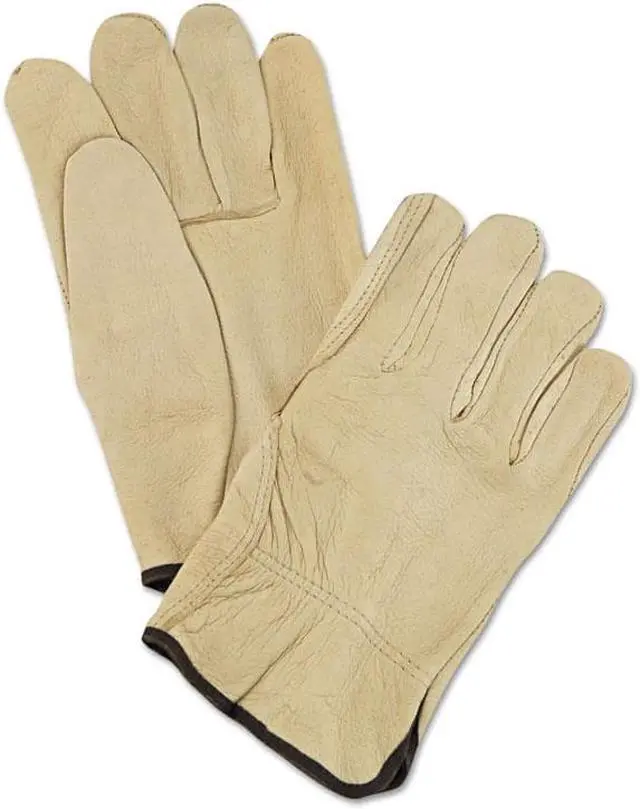 Alt view image 5 of 13 - Unlined Pigskin Driver Gloves Cream Large 12 Pairs