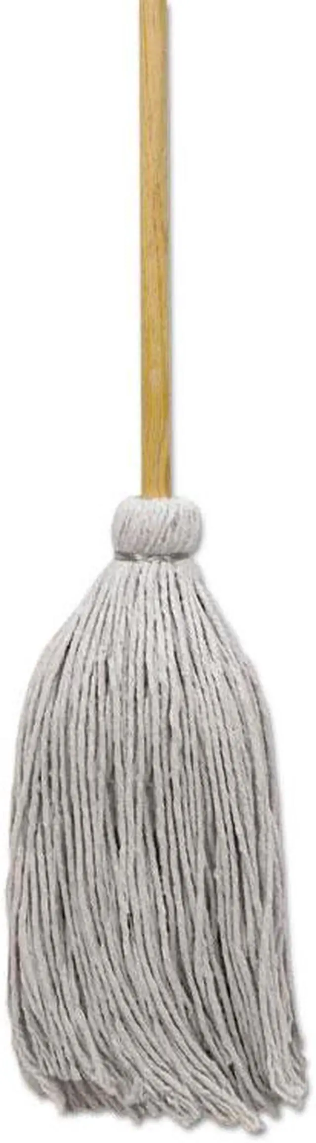 Main image of Boardwalk Mop Head, Cotton, Cut-End, White, #16 Handle Deck, 12/carton BWKCD50016S Includes 12 mops per case.