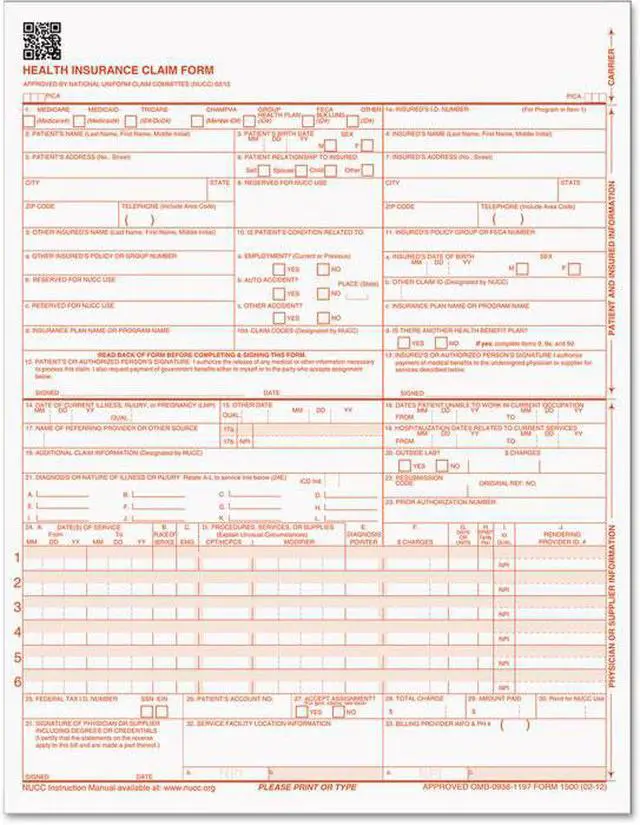 Alt view image 3 of 13 - TOPS Centers for Medicare and Medicaid Services Forms 8 1/2 x 11 500 Forms/Pack 50126RV