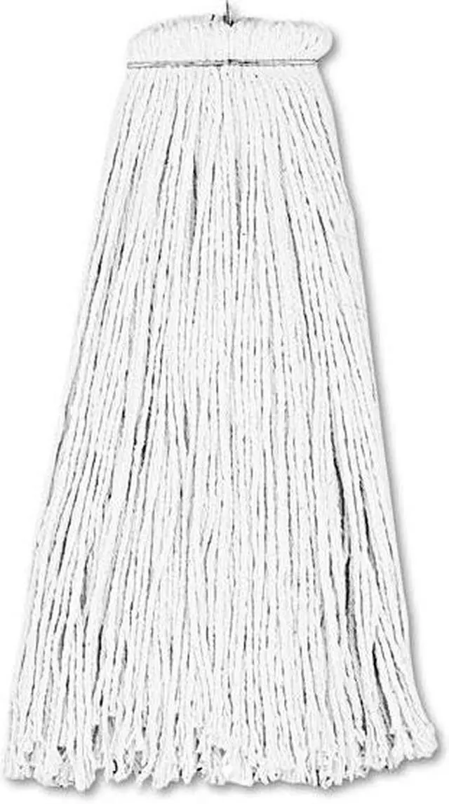Main image of Boardwalk Cut-End Lie-Flat Wet Mop Head Rayon 16oz White 12/Carton 716RCT