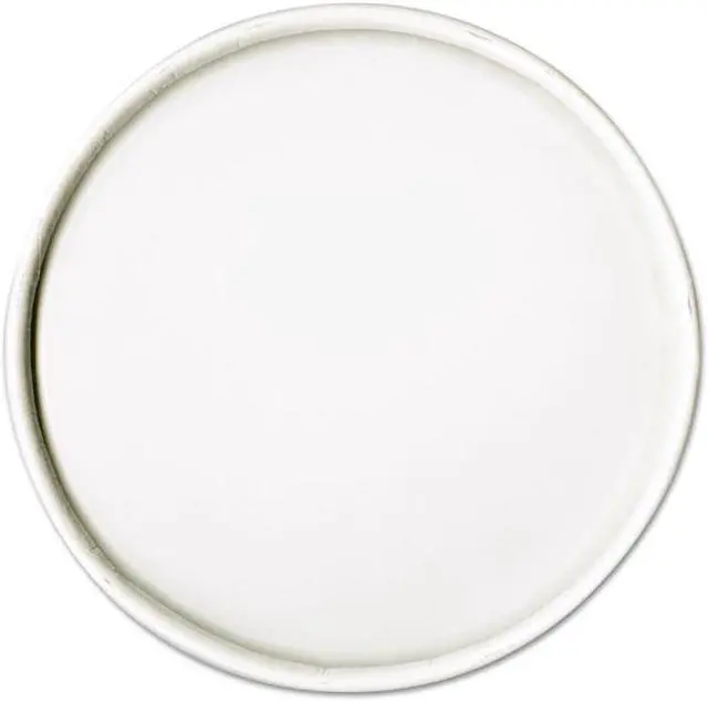 Main image of Dart SCCCA16A Spiral-Wound Paper Hot Cup Lids, 16Oz Cups, White, 25/Sleeve, 20 Sleeves/Carton