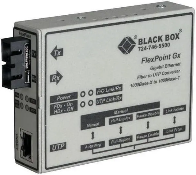 Main image of Black Box LMC1003A-R3 Media Converter Gigabit Etherne T Multimode 850Nm 220M Sc