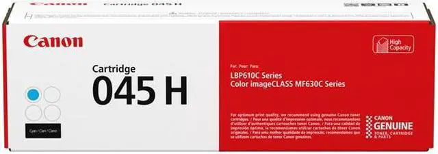 Alt view image 5 of 20 - Canon 045 H High Yield Toner Cartridge - Cyan