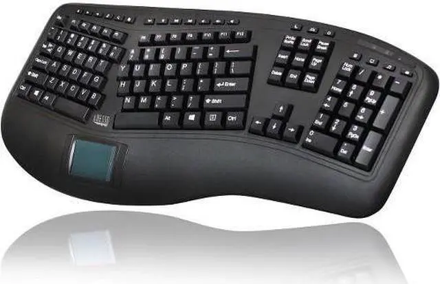 Alt view image 8 of 20 - ADESSO WKB-4500UB WRLS ERGO TOUCHPAD KEYBOARD