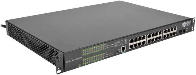 Alt view image 8 of 10 - 24 10/100/1000MBPS PORT GIGABIT L2 MANAGED POE+ SWITCH, 2 COMBO SFP GIGABIT SLOT