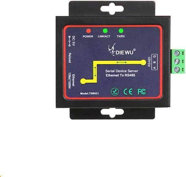 Main image of Industrial Serial Device Server RS485 to Ethernet TCP/IP LAN Converter
