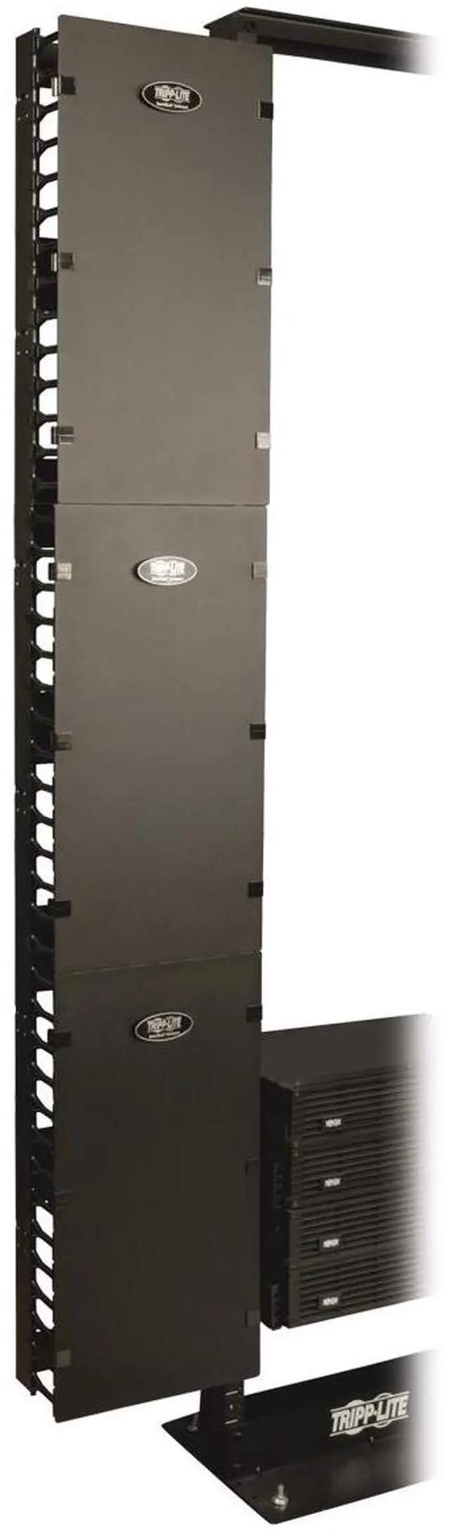 Alt view image 4 of 6 - Tripp Lite Open Frame Rack 6Ft Vertical Cable Manager 12In Wide