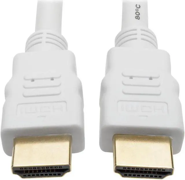 Alt view image 5 of 20 - Tripp Lite P568-010-WH High-Speed HDMI 4K Cable (M/M), White, 10 ft.