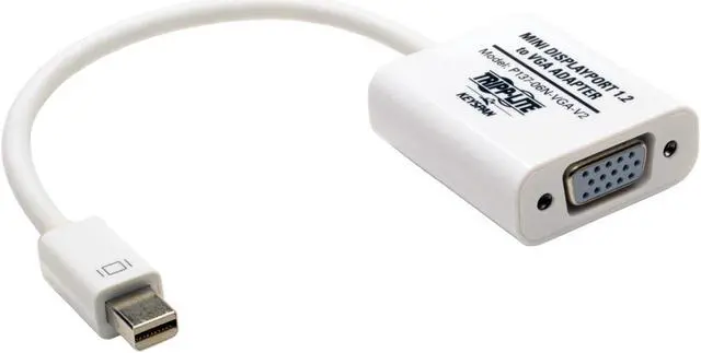 Alt view image 6 of 19 - Tripp Lite Keyspan Mini DisplayPort to VGA Active Cable Adapter, MDP 1.2, Converter for MDP to VGA (M/F), 6-in. (P137-06N-VGA-V2)