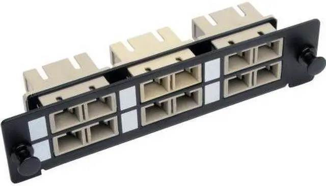Alt view image 4 of 8 - TOOLLESS PASS-THROUGH FIBER PATCH PANEL MMF/SMF 6 SC CONNECTORS