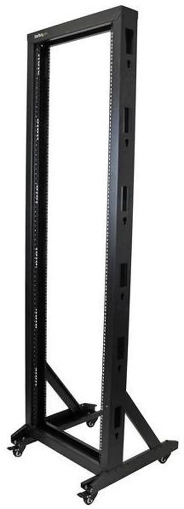 Alt view image 2 of 5 - StarTech.com 2-Post Server Rack with Sturdy Steel Construction and Casters - 42U