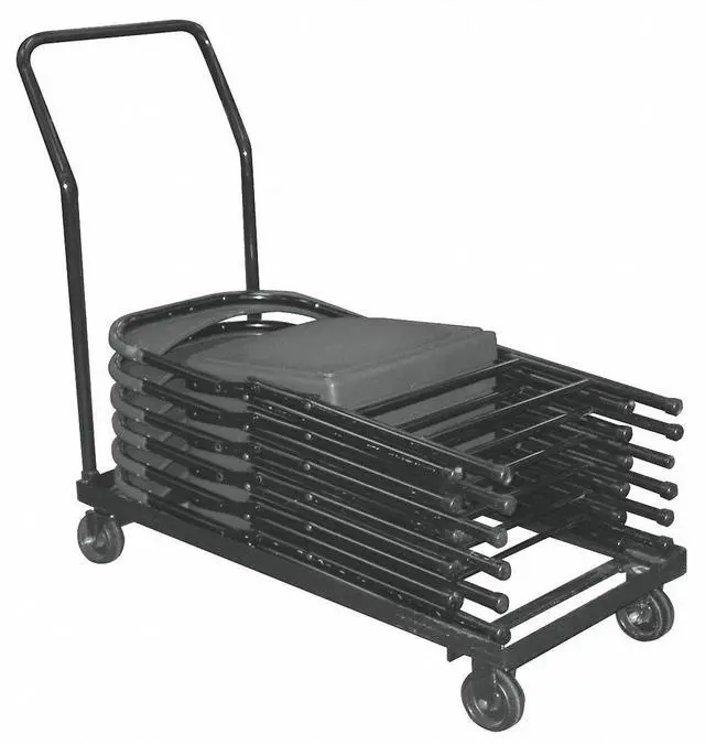 Alt view image 7 of 16 - NPS DY700800 Dolly For 800 Series Chairs - 1,100 lb Capacity - 40" x 19" x 35" - Brown