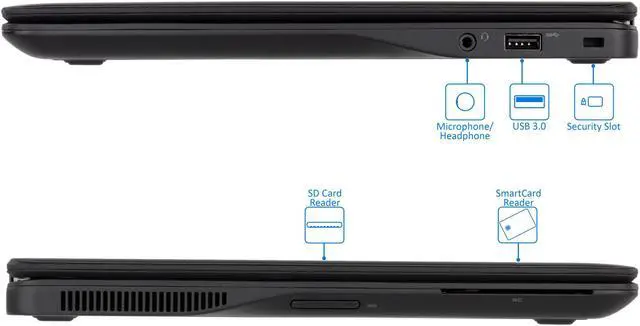 Alt view image 5 of 7 - Dell Latitude E7450 Notebook, 14" FHD, Intel Dual-Core i5-5300U Upto 2.9GHz, 16GB RAM, 256GB SSD, HDMI, MiniDP, Card Reader, Backlit Keyboard, Wi-Fi, Bluetooth, Windows 10 Pro