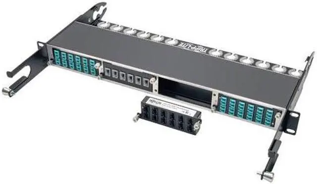 Alt view image 9 of 14 - Tripp Lite N484-12M24 100Gb/120Gb Pass-Through Cassette - (x12) 24-Fiber MTP/MPO Female to Female