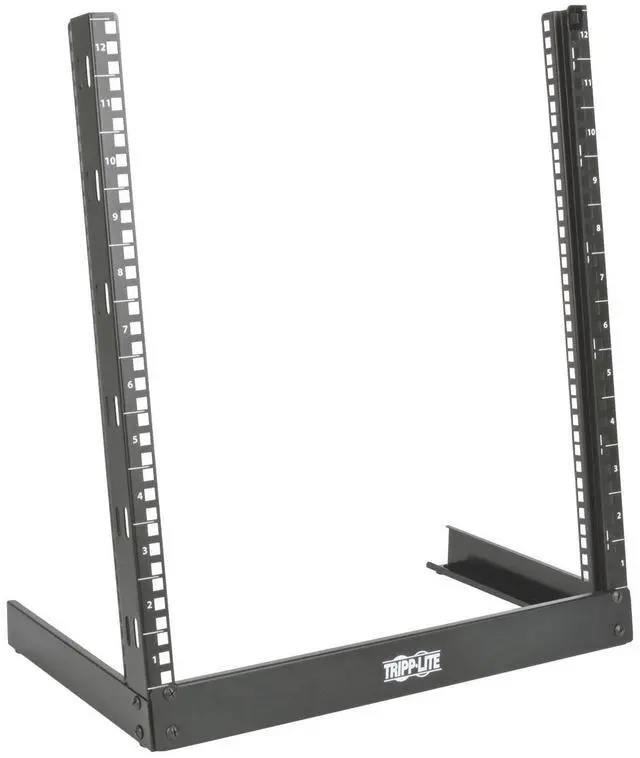Alt view image 4 of 10 - Tripp Lite SR2POST12 12U SmartRack Desktop 2-Post Open-Frame Rack