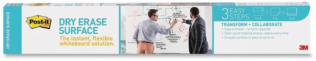 Alt view image 6 of 20 - Post-it Dry DEF3X2 - Erase Film with Adhesive Backing, 36 x 24, White
