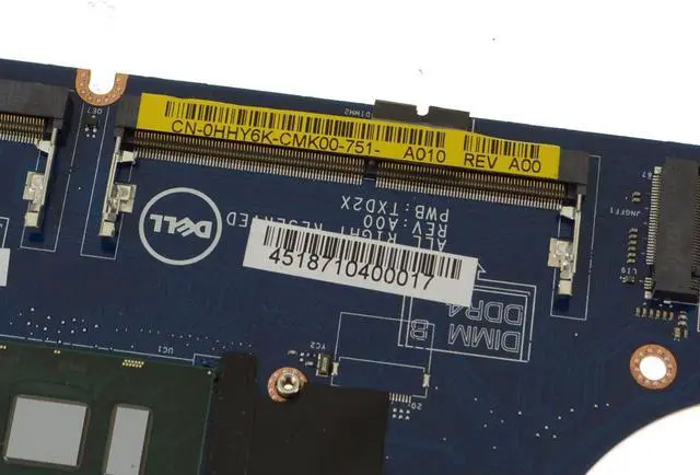 Alt view image 3 of 5 - Dell OEM Latitude 5480 Motherboard System Board  2.4GHz i5 Processor UMA HHY6K