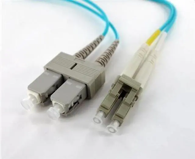 Alt view image 2 of 5 - Axiom Lc/Sc Multimode Duplex Om4 50/125 Fiber Optic Cable 3M