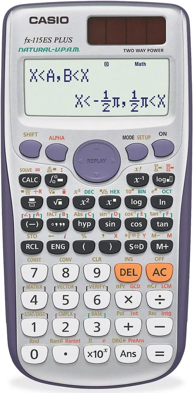 Alt view image 3 of 7 - Casio Fx115esplus Textbook Display Calc