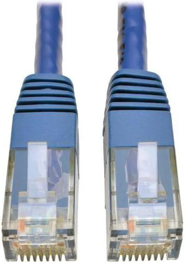 Alt view image 2 of 12 - TRIPP LITE N200-005-BL 5 ft. Cat 6 Blue Cat6 Gigabit Molded Patch Cable RJ45 M/M 550MHz 24 AWG Blue 5'