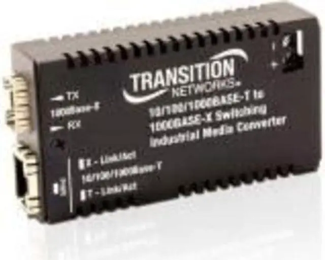 Alt view image 2 of 6 - Transition Networks Hardened Mini 10/100/1000 Bridging Media Converter
