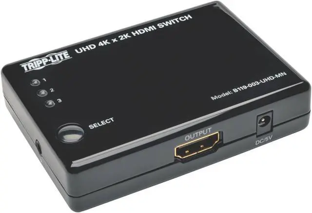 Alt view image 8 of 17 - Tripp Lite 3 Port Hdmi Mini Switch For Video And Audio 4K X 2K Uhd 30 Hz