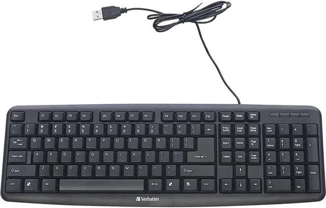 Alt view image 2 of 20 - Verbatim 99201 Black USB 2.0 (also compatible with USB 1.1 ports) Wired Keyboard