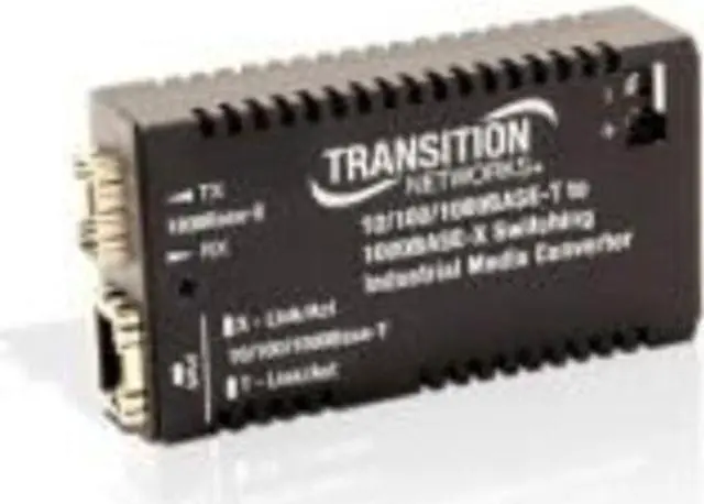 Alt view image 5 of 8 - Transition Networks Hardened Mini 10/100/1000 Bridging Media Converter