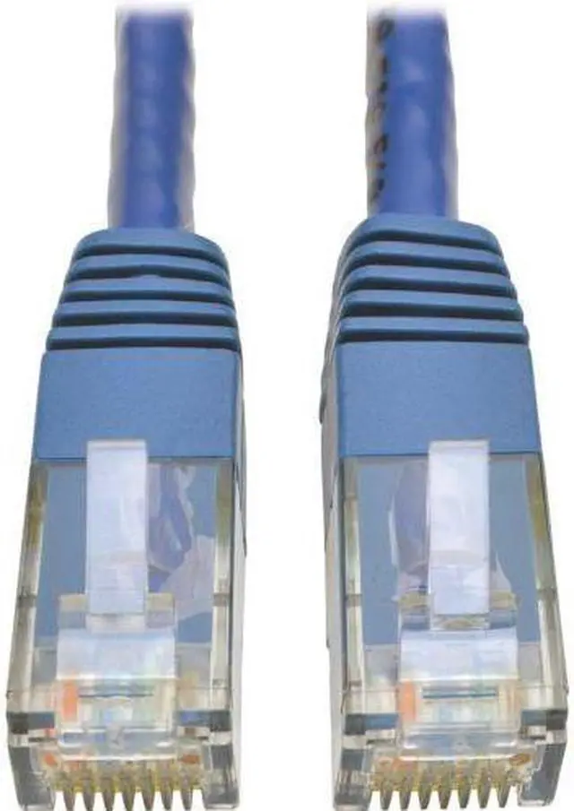 Alt view image 2 of 11 - Tripp Lite Cat6 Gigabit Molded Patch Cable, 10 ft. RJ45 (M/M), 550MHz 24 AWG Blue 10' (N200-010-BL)