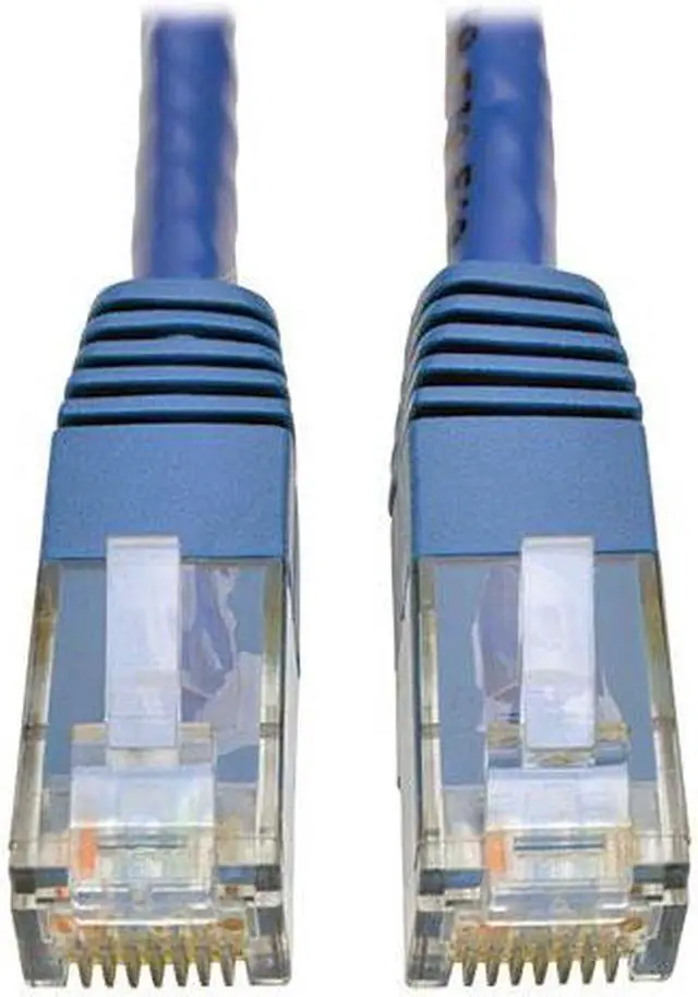 Alt view image 4 of 11 - Tripp Lite Cat6 Gigabit Molded Patch Cable, 100 ft. RJ45 (M/M), 550MHz 24 AWG Blue 100' (N200-100-BL)