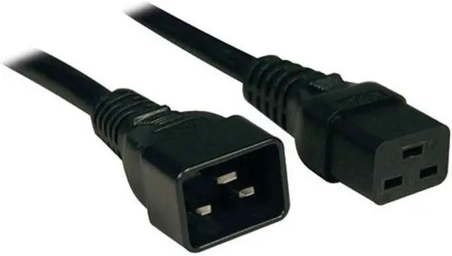 Alt view image 4 of 20 - Tripp Lite Heavy-Duty Power Extension Cord, 15A, 14 AWG (IEC-320-C19 to IEC-320-C20), 3 ft. (1 m) (P036-003-15A)